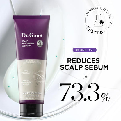 Lot shampoing et revitalisant épaississants Dr. Groot pour la perte de cheveux