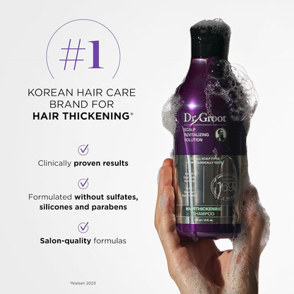 Lot shampoing et revitalisant épaississants Dr. Groot pour la perte de cheveux