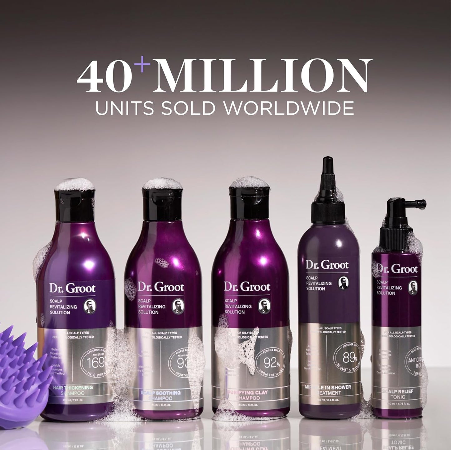 Lot shampoing et revitalisant épaississants Dr. Groot pour la perte de cheveux