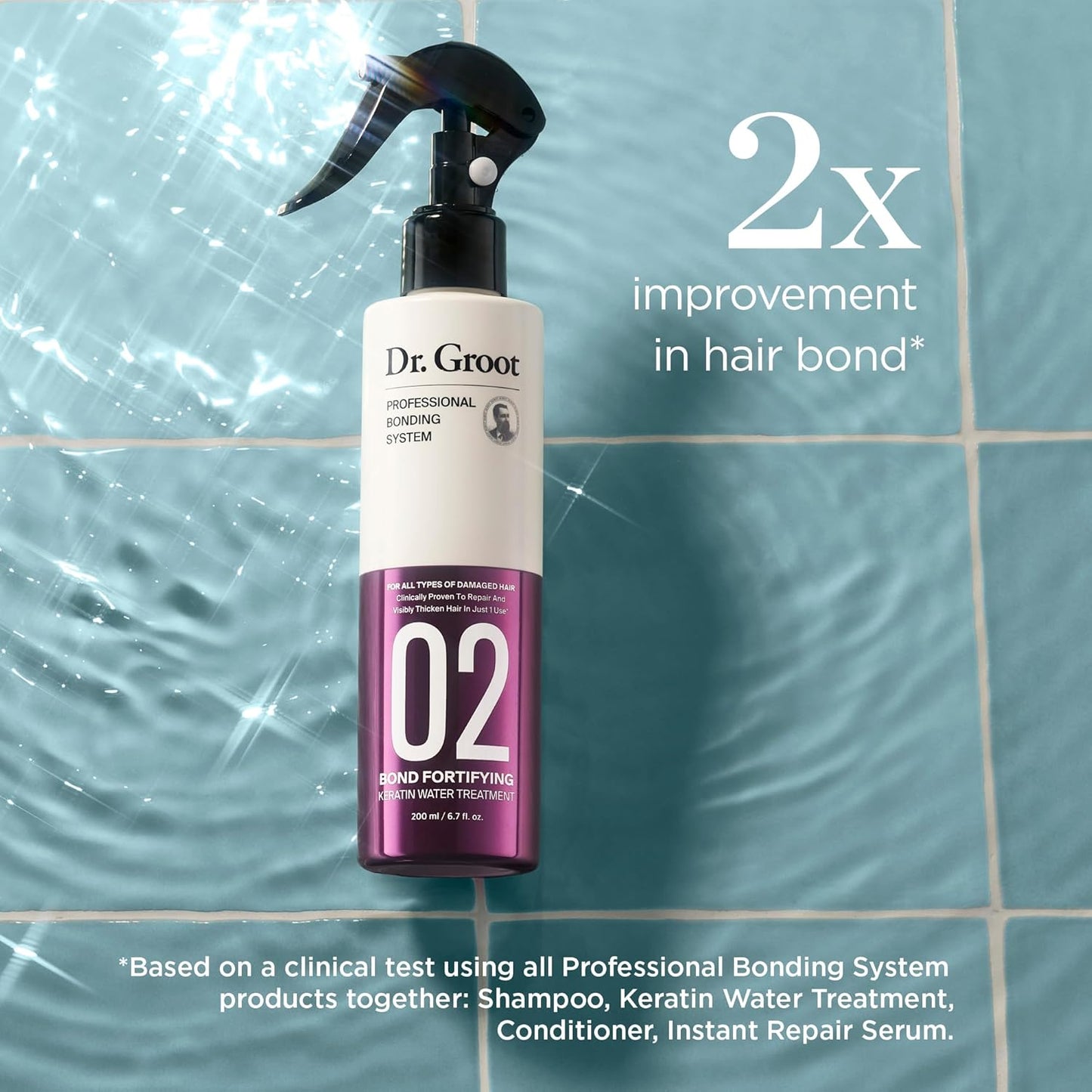 Tratamiento de Agua Fortificante con Queratina Bond del Dr. Groot
